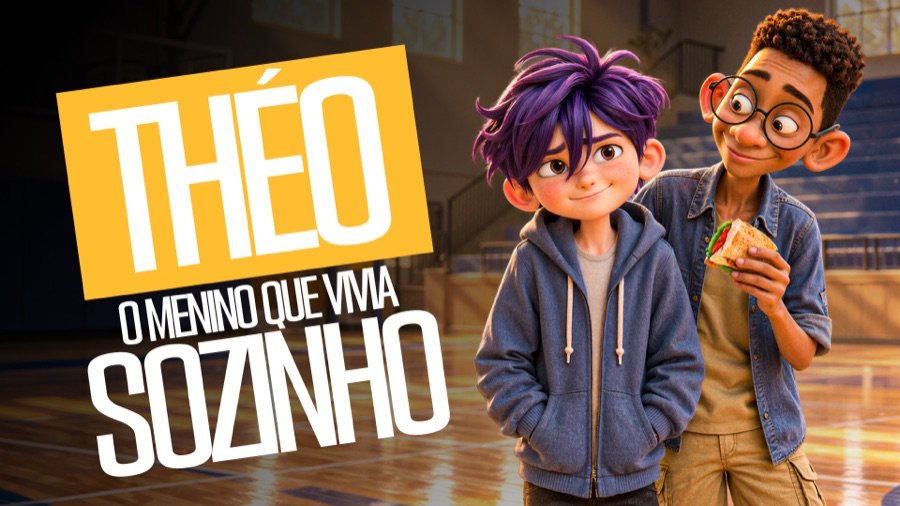 Capa do curta Théo, o menino que vivia sozinho